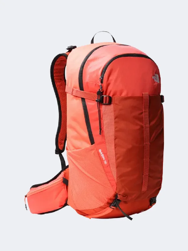 Climbing Bags for icy ridges-The North Face Basin 36 Unisex Hiking Bag Orange