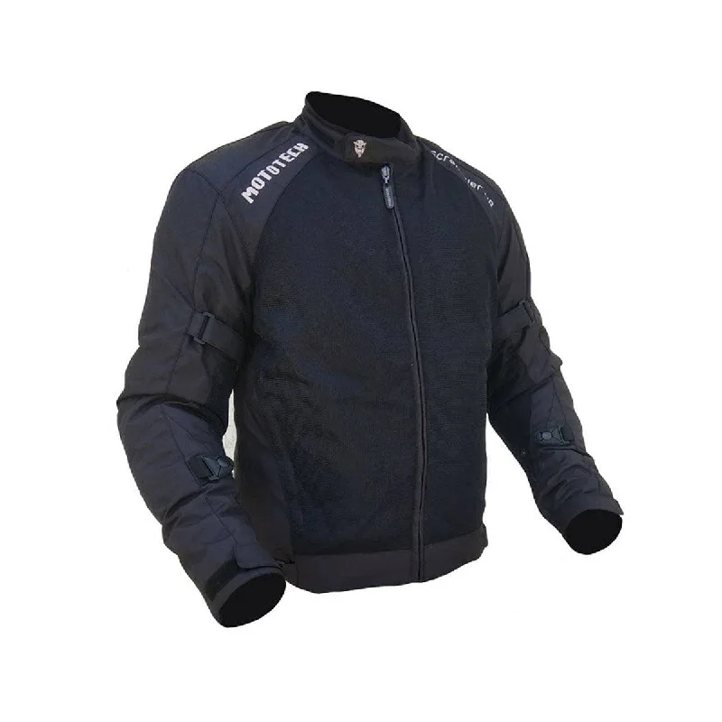 Hiking Jackets for Fitness Retreats-Scrambler Air Motorcycle Riding Jacket v2 - Black - Level 2