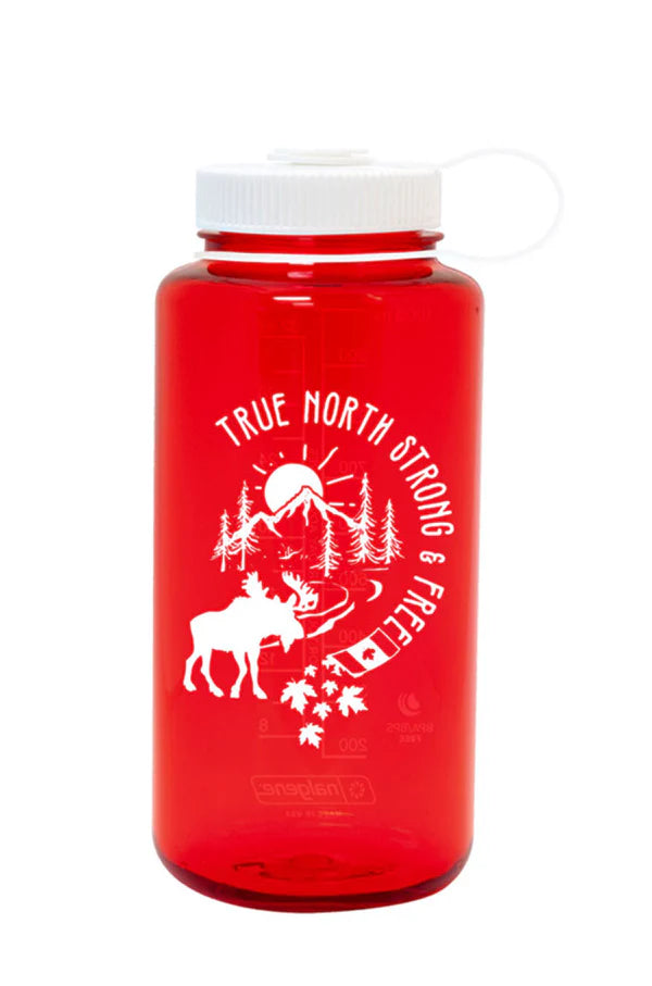 32oz Wide Mouth Sustain Water Bottle - Oh, Canada Red