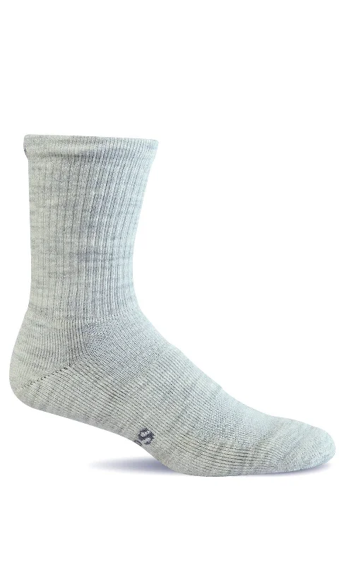 Hiking Socks for plateau walks-Women's Walk About Crew Sock - Ash