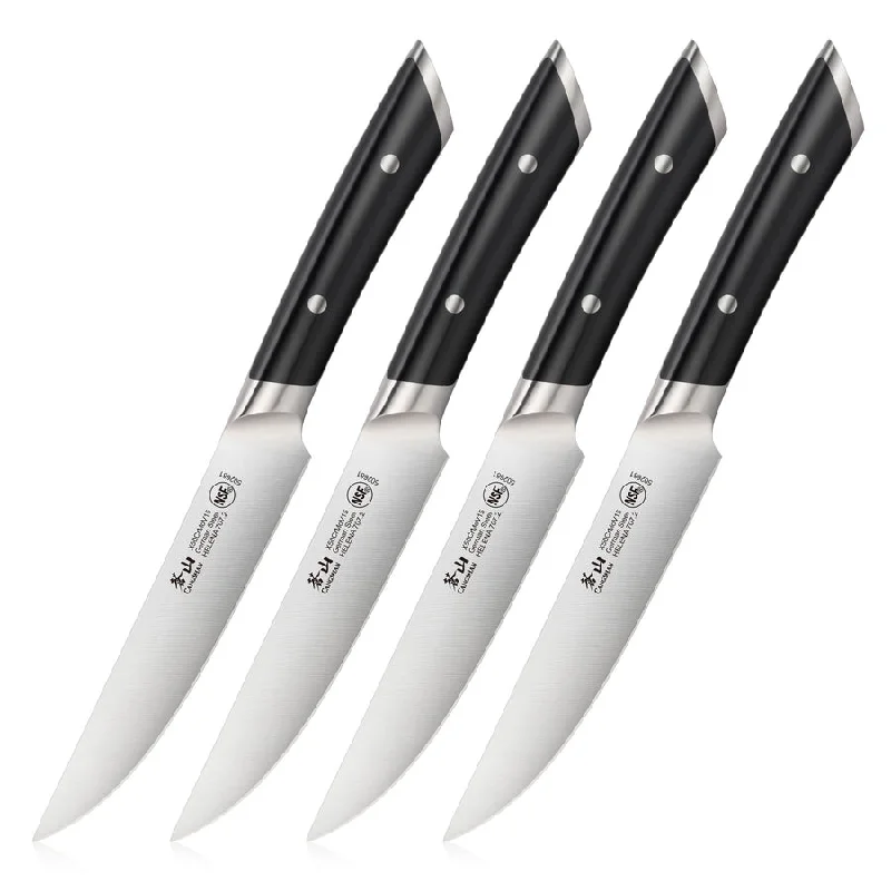 Helena Series 4-piece Steak Knife Set -black