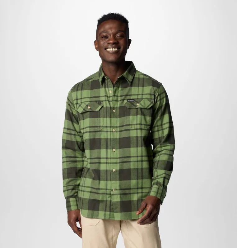 Hiking shirt adventure trailblazer-Men's Flare Gun Stretch Flannel Shirt - Canteen River Crossing Plaid