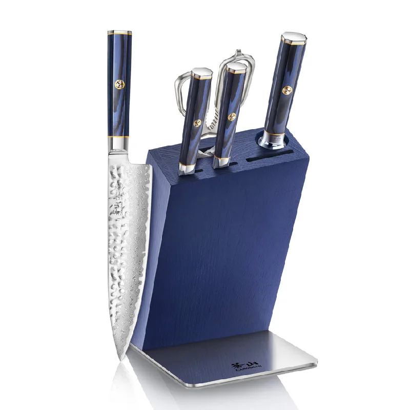 Kita Series 6-piece Knife Block Set -blue