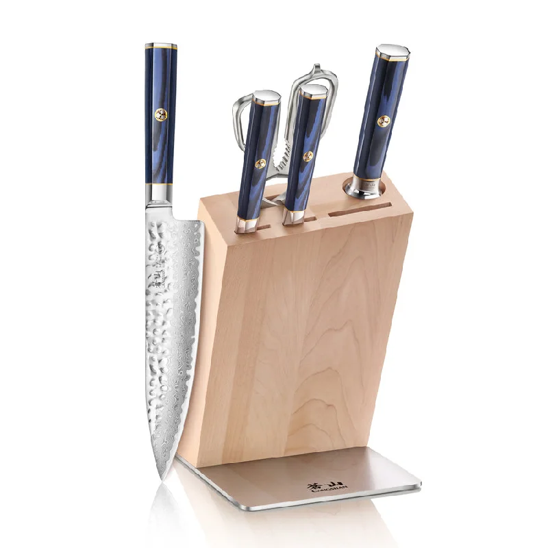 Kita Series 6-piece Knife Block Set -maple