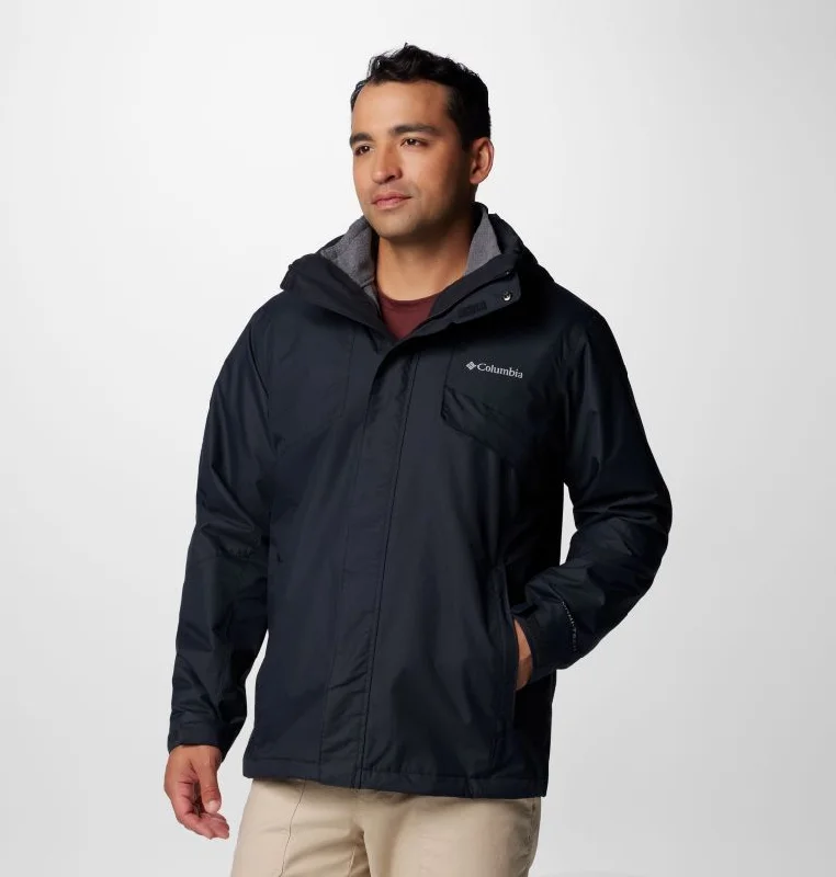 Hiking Jackets for Weekday Walks-Men's Bugaboo III Fleece Interchange Jacket - Black