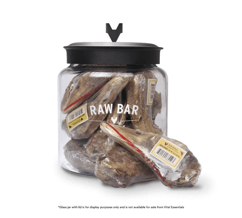 Freeze Dried Raw Bar Duck Heads - 1ct.