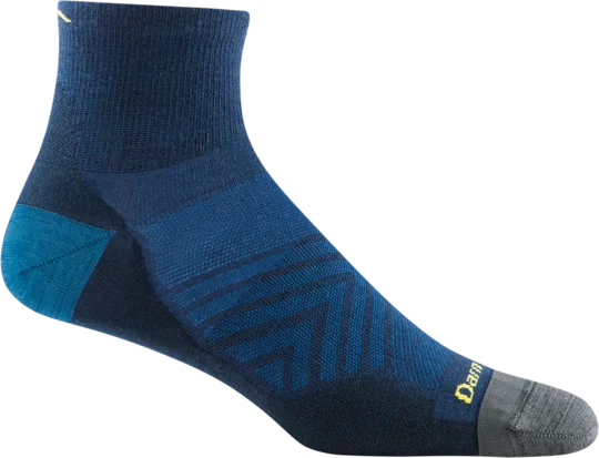 Hiking Socks for lake paths-Darn Tough - 1/4 Run Socks - Men's