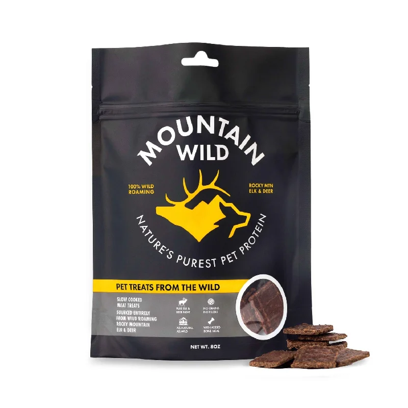 WILD ELK AND VENISON DOG TREATS JERKY SQUARES