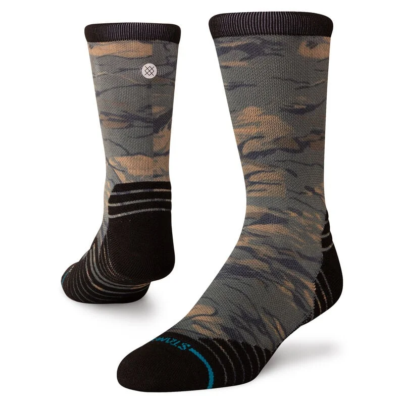 Hiking Socks for mixed terrain-Rompin Medium Performance Crew Sock - Brown