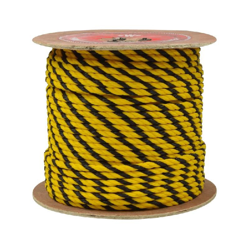 North Water 3/8" Polypro - 1800 lb - Black & Yellow