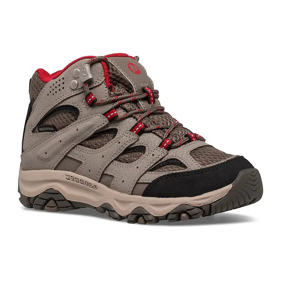 Outdoor Shoes for seasonal use-MERRELL Boy's Moab 3 Waterproof Mid Boot