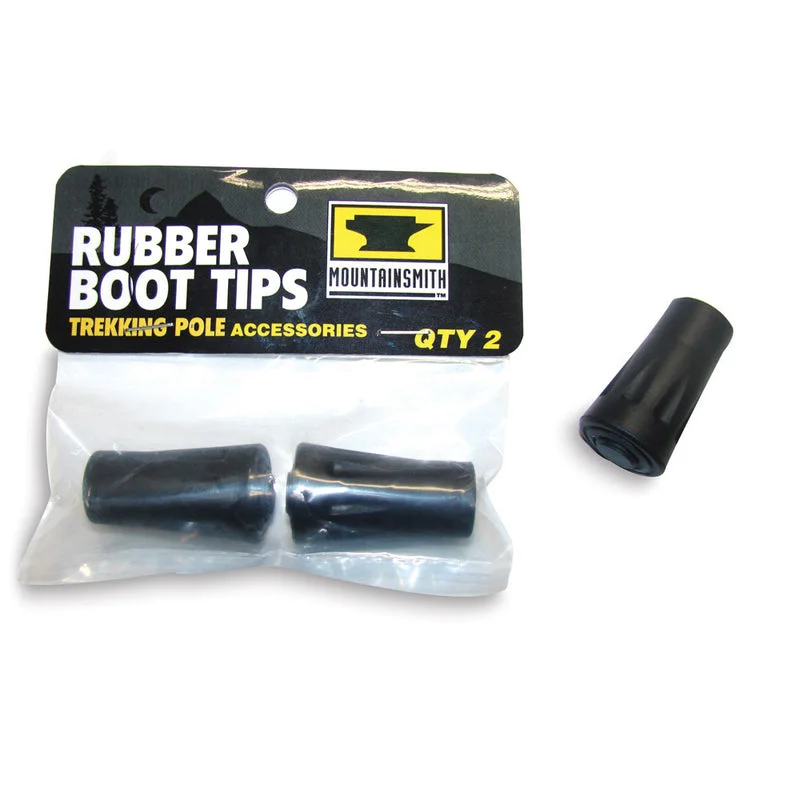 Trekking Pole Rubber Boot Tips - Heritage Black