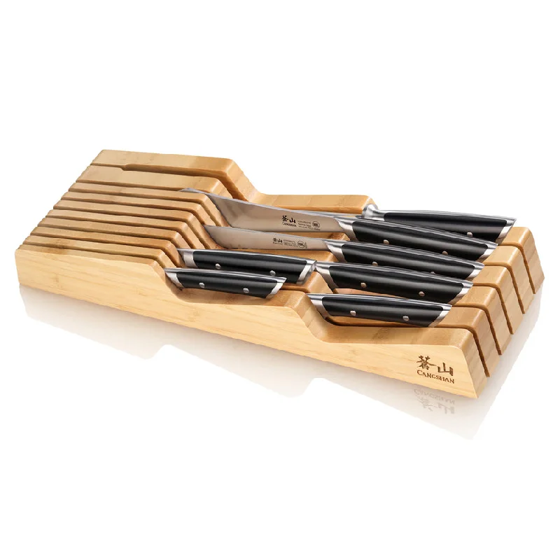 Helena Series 8-piece In-drawer Bbq Knife Set -black