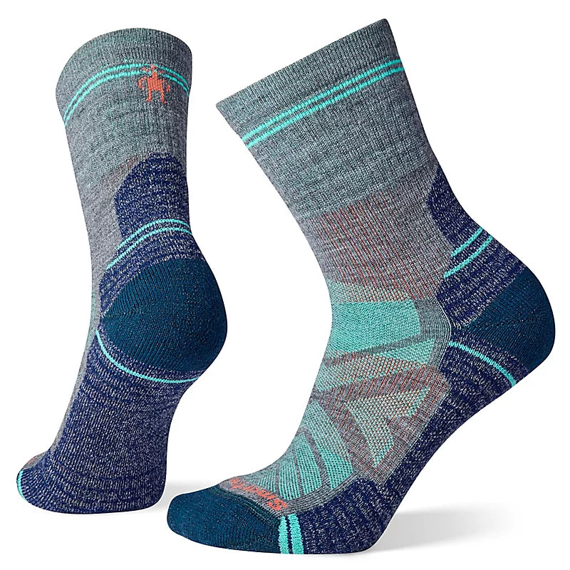 Hiking Socks for wilderness hikes-SMARTWOOL Women's Hike Light Cushion Mid Crew Height Socks