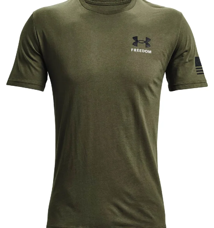 Hiking shirt snap-button-Under Armour Men's UA Freedom Banner Short Sleeve T-Shirt