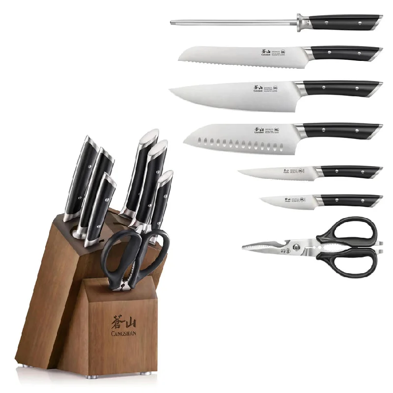 Helena Series 8-piece Knife Block Set -black