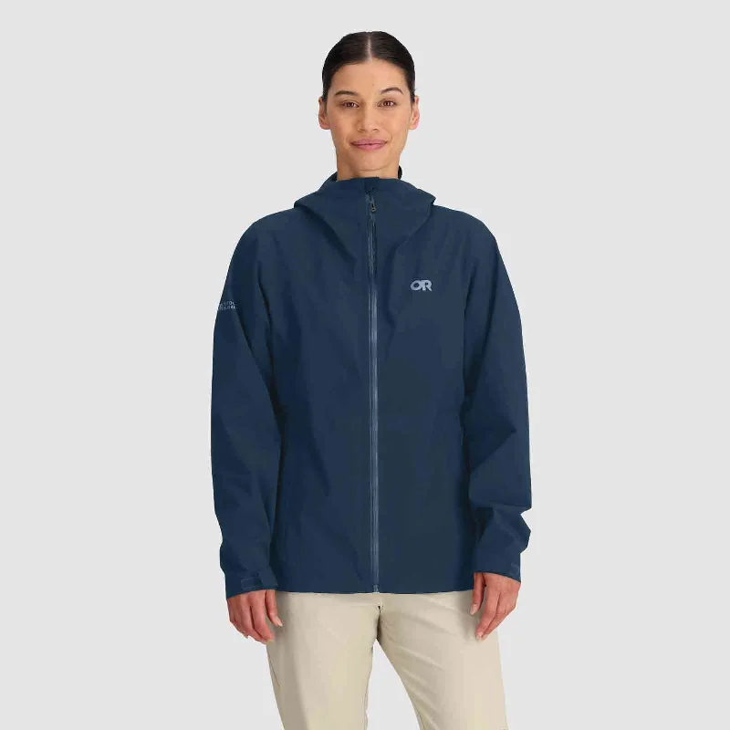 Hiking Jackets for Anniversary Gifts-Stratoburst Stretch Rain Jacket Womens