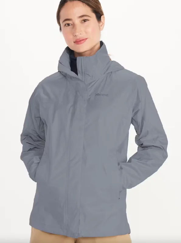 Hiking Jackets for Bay Trails-Women's PreCip Eco Jacket - Steel Onyx