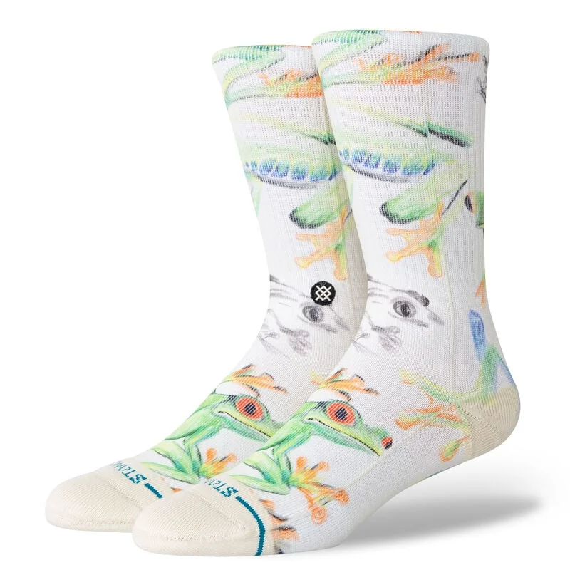 Hiking Socks for sweaty trails-Women's Stick To It Poly Blend Crew Sock - Canvas