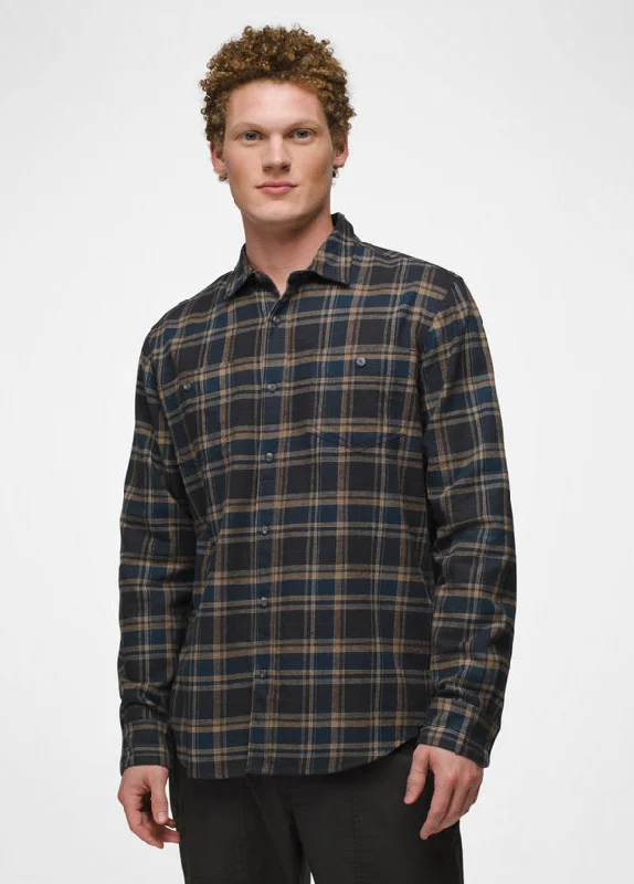 Hiking shirt plus-size peak-Men's Dolberg Flannel Shirt - Stormy Night