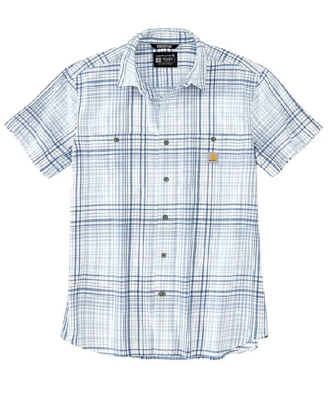 Trekking hiking shirt explorer-Carhartt Men's Rugged Flex Plaid Short Sleeve Shirt