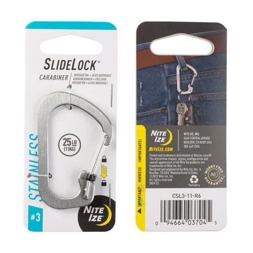 Slidelock Carabiner #3 - Stainless