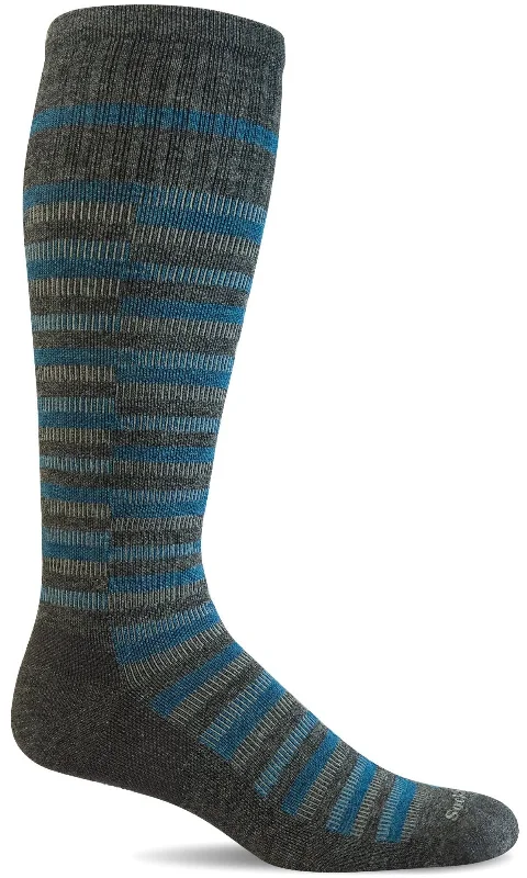 Hiking Socks for easy walks-Men's Geo Sock - Charcoal