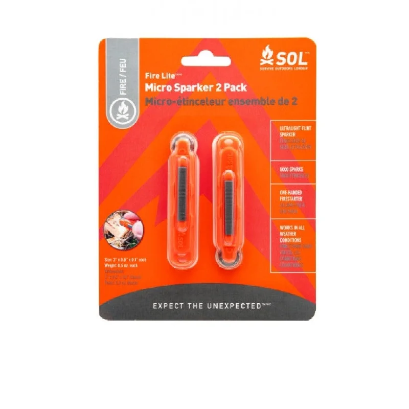 SOL Fire Lite Micro Sparker 2 pack