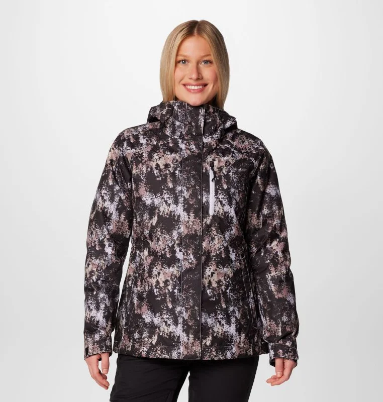 Hiking Jackets for GPS Trails-Women's Whirlibird V Printed Interchange Jacket - Snowdrift Timberwild Print