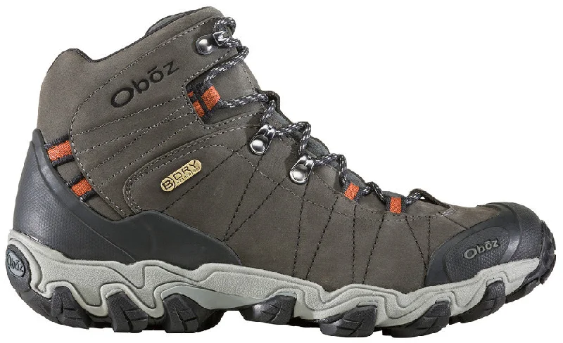 Outdoor Shoes for outdoor therapy-Oboz Men's Bridger Mid B-DRY Waterproof