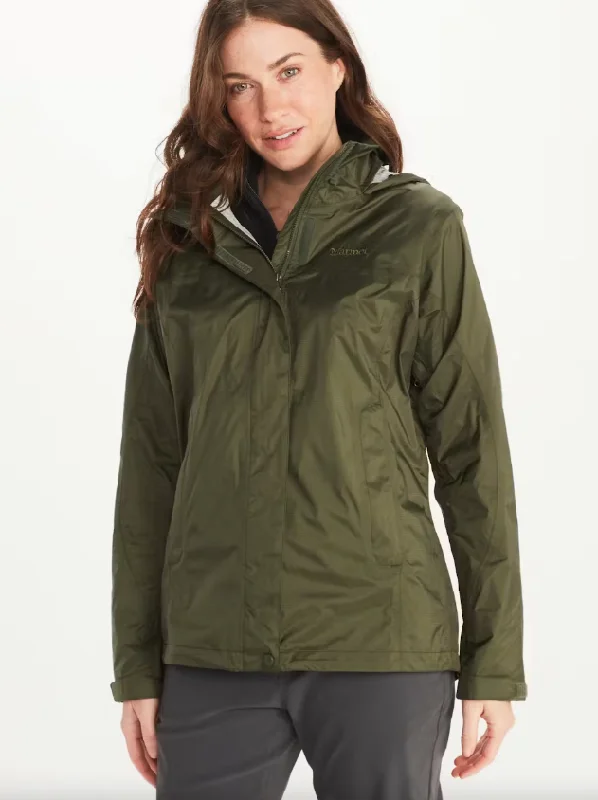 Hiking Jackets for Peninsula Paths-Women's PreCip Eco Jacket - Nori