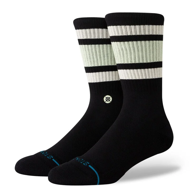 Hiking Socks for trendy looks-Boyd Crew Sock - Blue/Black