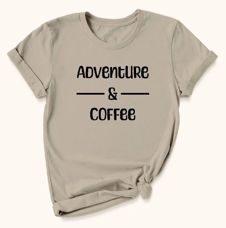 Hiking shirt petite peak-Adventure & Coffee T-Shirt