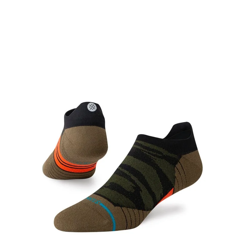 Hiking Socks for dirt trails-Primal Light Performance Tab Sock - Olive