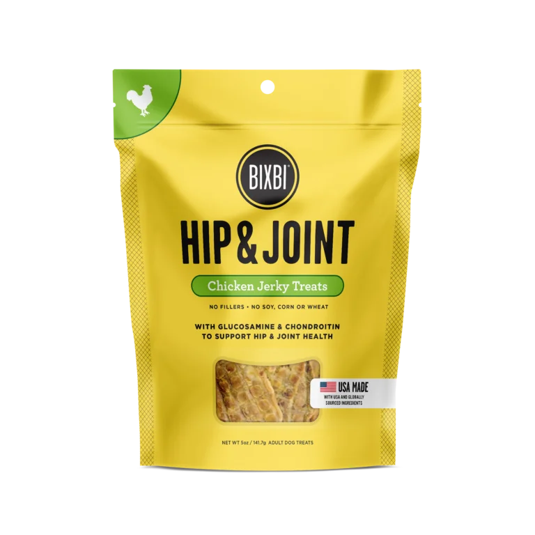 Hip & Joint Jerky Treats for Dogs - Chicken Recipe - 5oz / 12oz