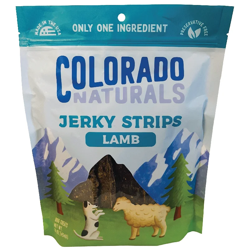 Colorado Naturals Lamb Jerky Strip Dog Treats - 16oz.