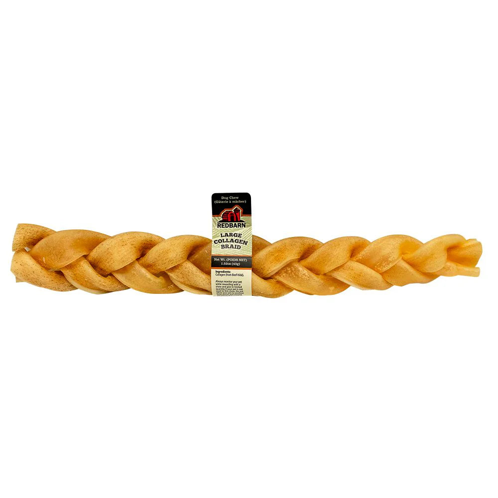 Puffed Collagen Braid Chew - Large