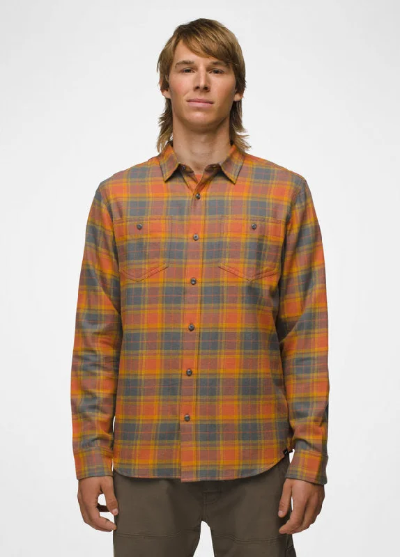 Hiking shirt upcycled explorer-Men's Dolberg Flannel Shirt - Terrracotta