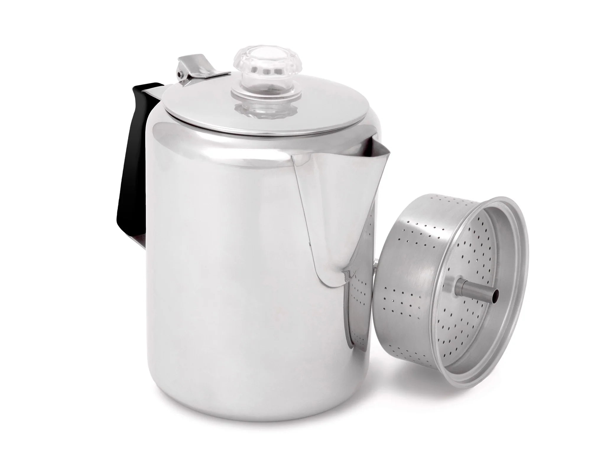 Glacier Stainless 9-Cup Percolator w/Silicone Handle