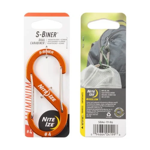 S-biner Dual Carabiner Aluminum #4 - Orange