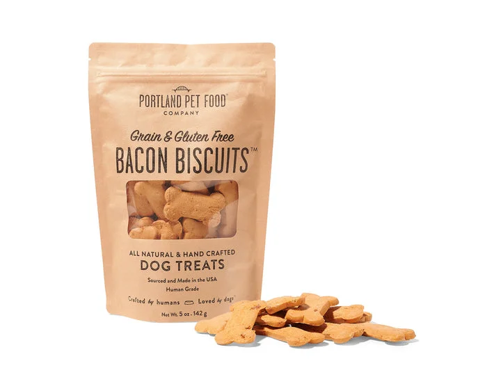 Grain & Gluten-Free Bacon Biscuits Dog Treats - 5oz