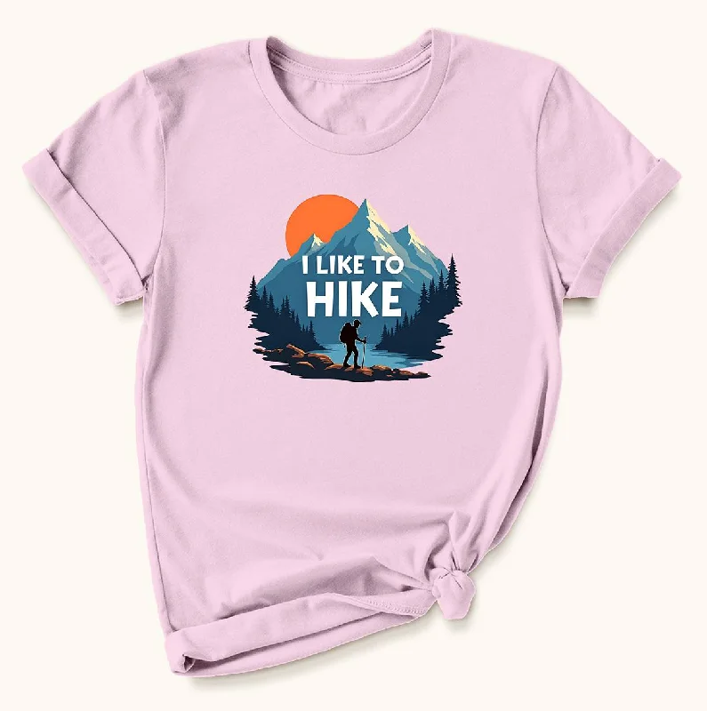 Hiking shirt outdoor rugged-I Like To Hiker River T-shirt