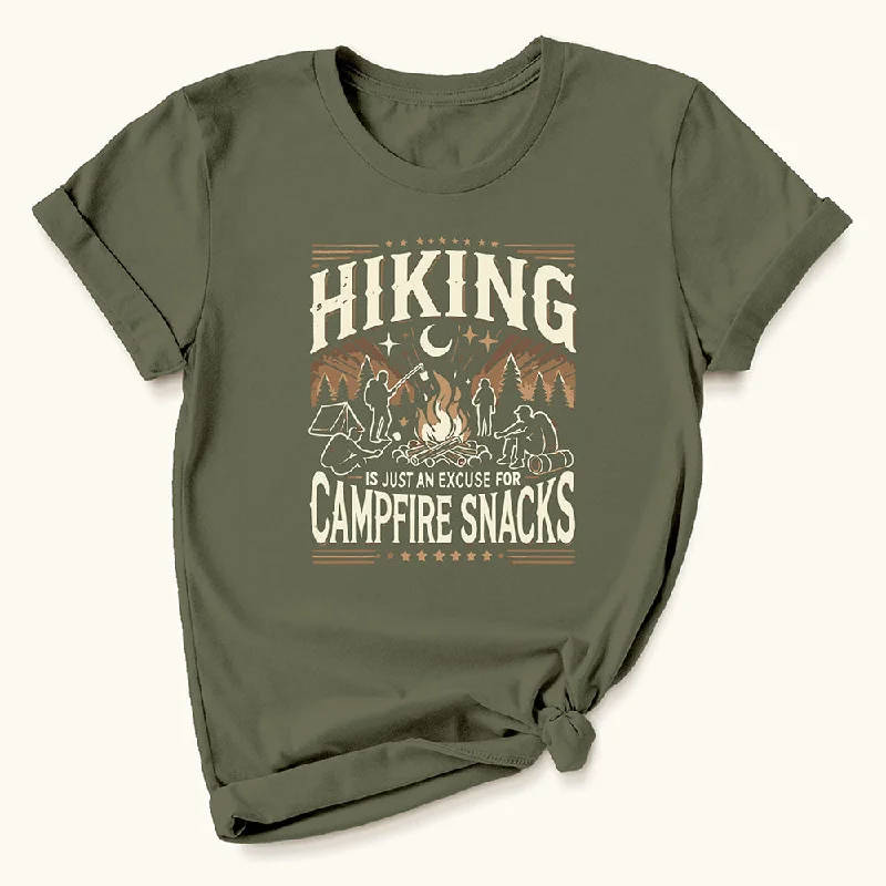 Hiking shirt kids rugged-Campfire Snacks T-shirt