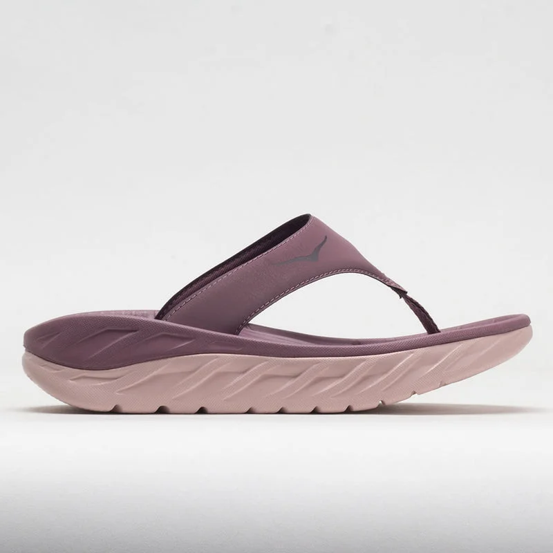 Outdoor Shoes for forest bathing-Women's ORA Recovery Flip Sandal - Wistful Mauve/Peach Whip