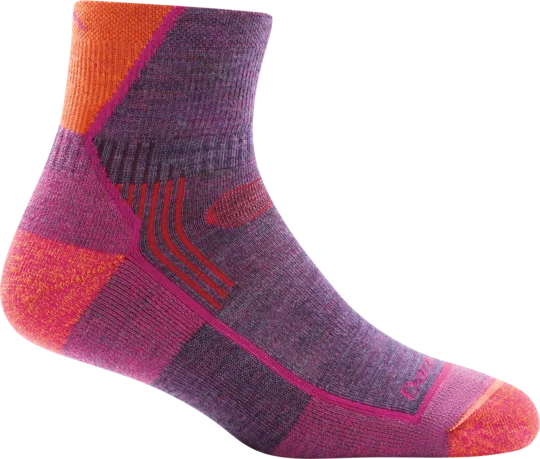 Hiking Socks for steep paths-Darn Tough - Hiker 1/4 Midweight Socks - Women's