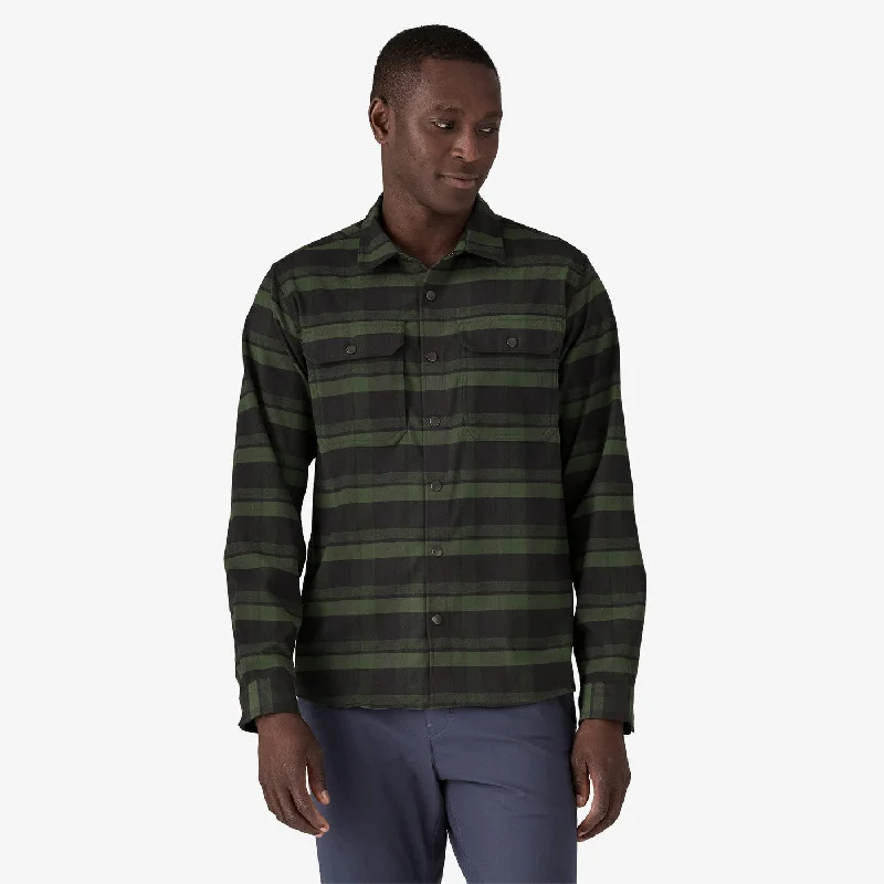 Forest hiking shirt explorer-Men's Canyonite Flannel Shirt - Rush: Torrey Pine Green