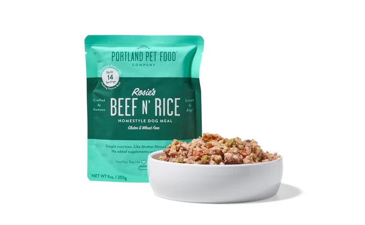 Rosie's Beef N' Rice Homestyle Dog Meal Pouch - 9oz