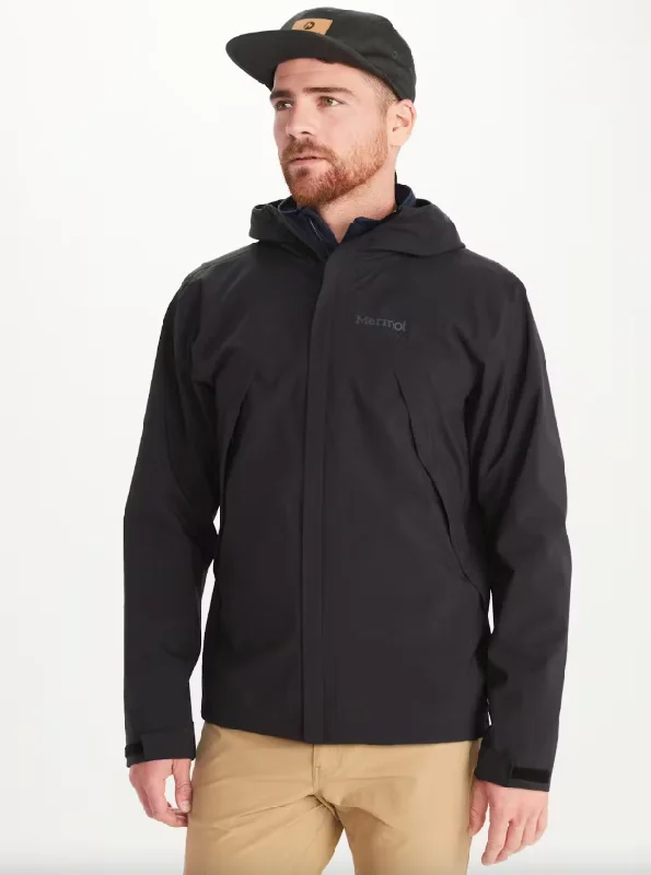 Hiking Jackets for Gorge Trails-Men's PreCip Eco Pro Jacket - Black