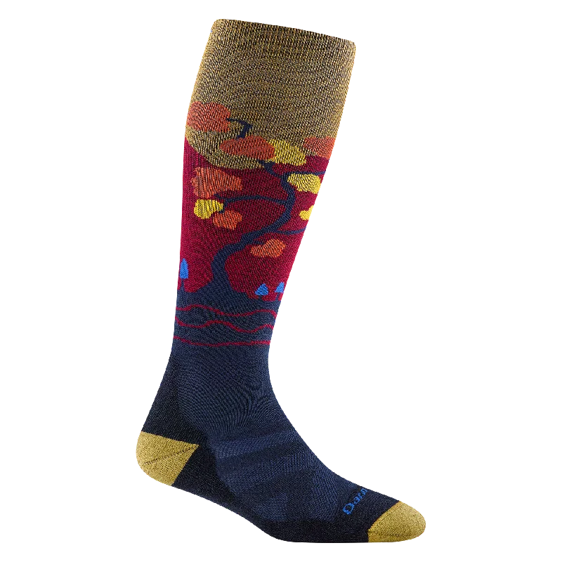 Hiking Socks for convention walks-Women's Enchanted Over-the-Calf Midweight with Cushion Ski & Snowboard Sock - Autumn