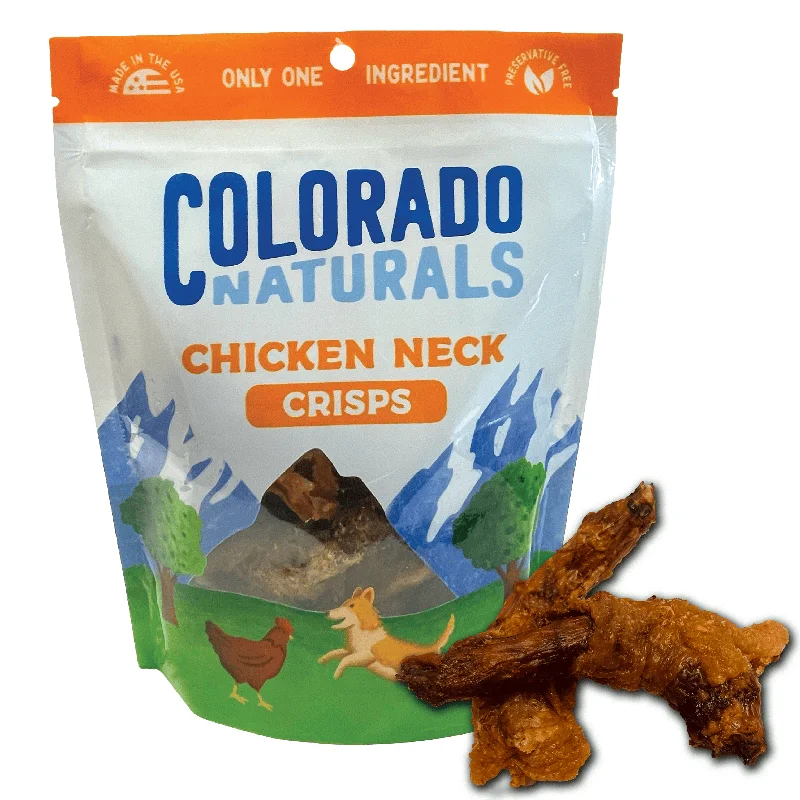 Colorado Naturals Chicken Neck Crisps - 3 Count / 6 Count / 9 Count